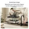 Kitchen Drain Rack with Basket - Multi-Functional Dish Rack for Plates, Bowls, Utensils, and Plates